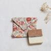 Pochette à savon fleurie