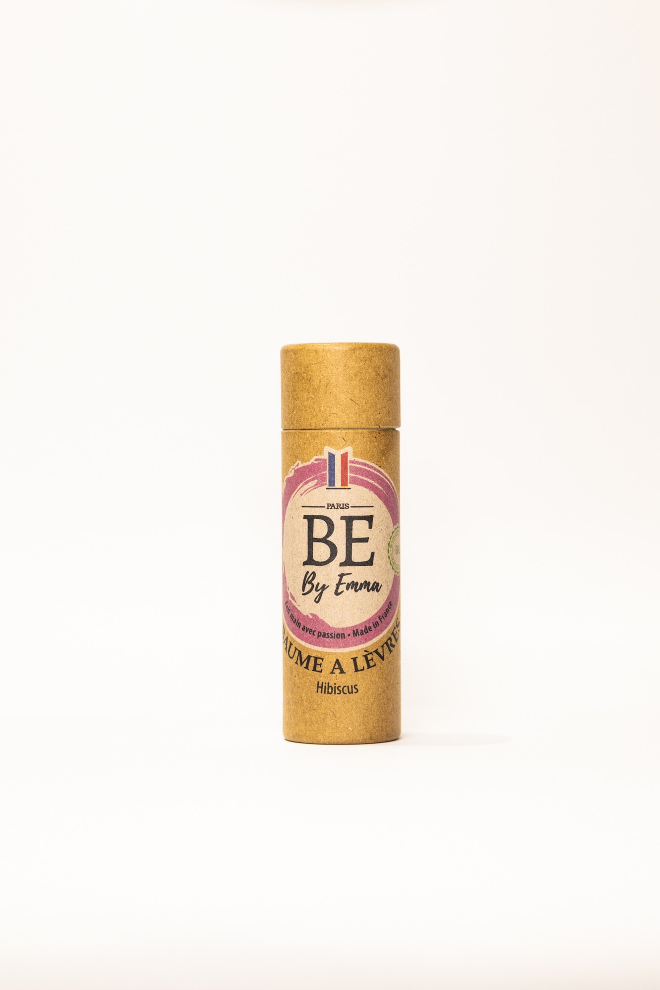 Baume à lèvres bio à l'hibiscus, lavande et géranium